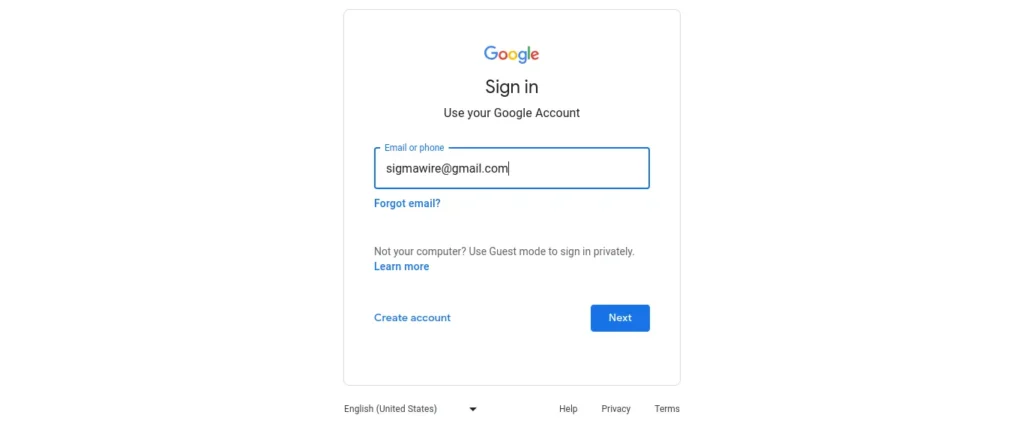 Sign in again with the Google account Sign in again with the Google account