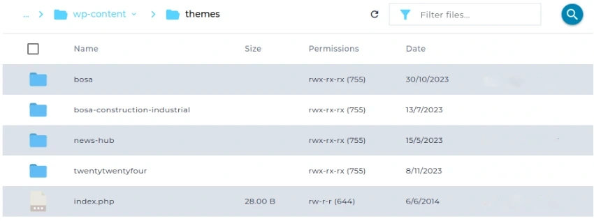 100% Fix WordPress White Screen Error in Easy Steps 6 themes folder in wordpress root