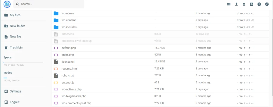 5 Best Ways to Backup WordPress Site Easily 6 file manager files