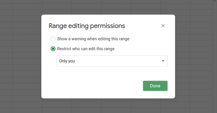 How to Lock a Sheet in Google Sheets in 1 Minutes 4 only you popup window in google sheets