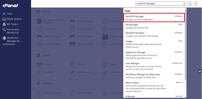 How to Increase Memory Limit WordPress in Simple Step 3 multiphp editor option in panel