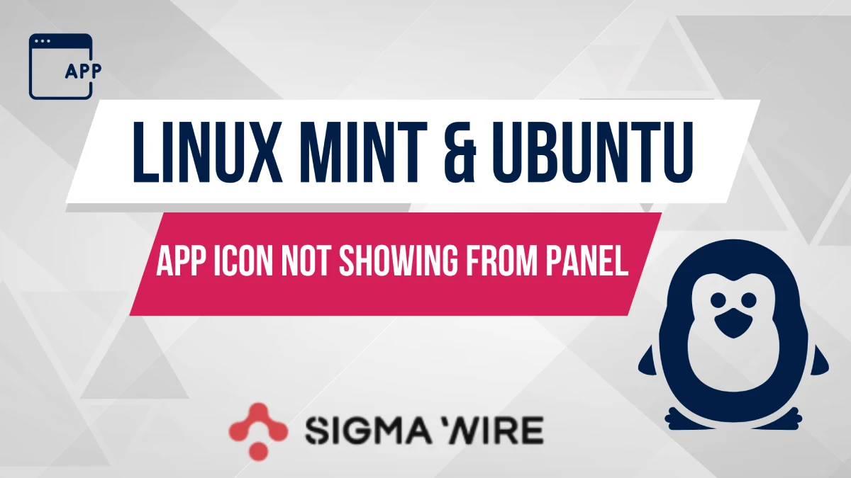 App Icon Not Showing from Panel