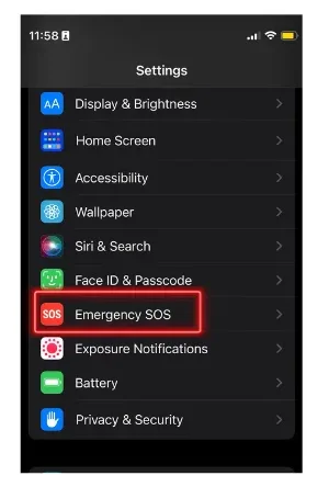 How to Turn Off SOS on Any iPhone in Easy Steps 3 Emergency SOS 3 1