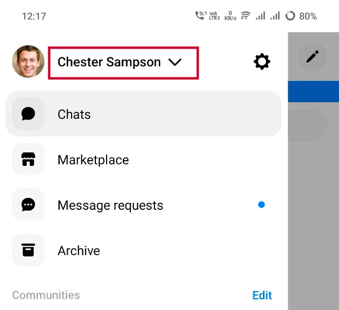 How to Delete an Account on Messenger 2024 Updated 3 profile option in messenger app
