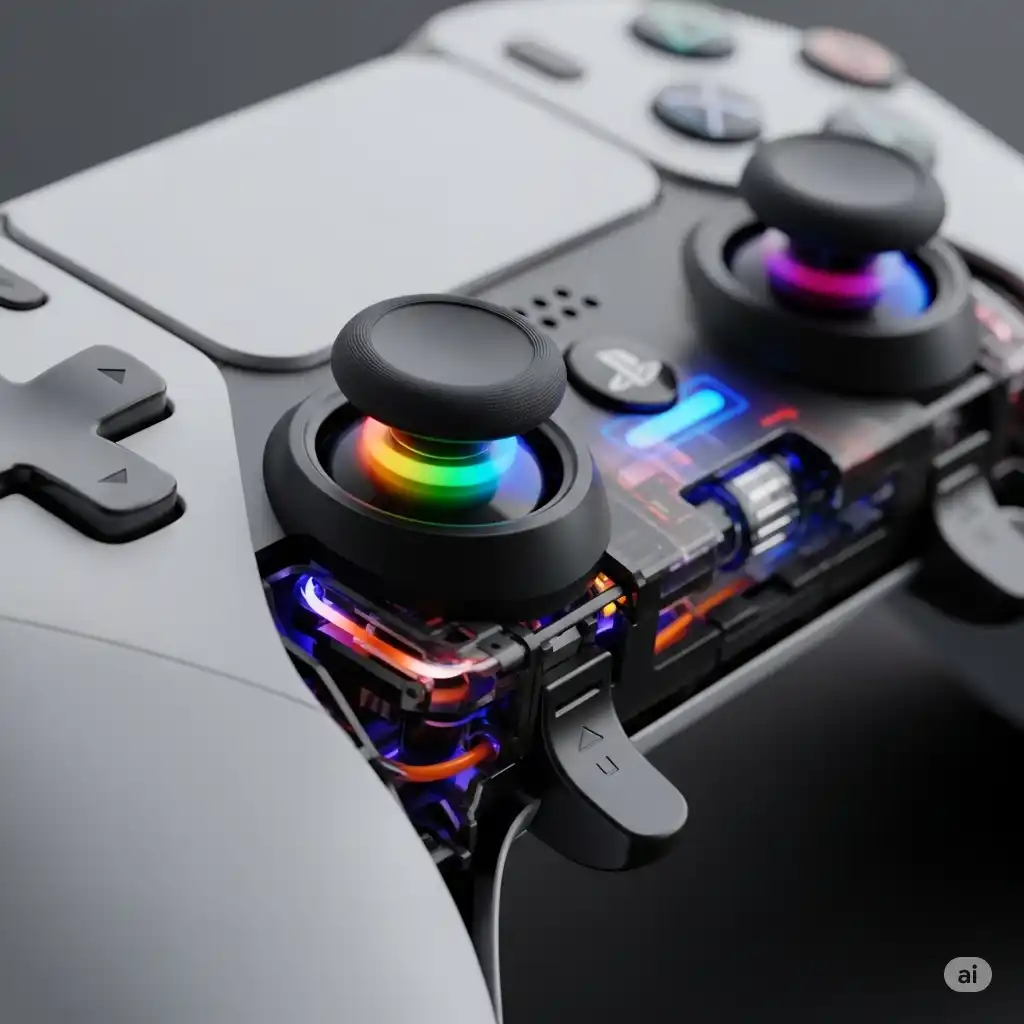 How the PS5 Revolutionizes Gaming with Its Innovative Features? 3 DualSense controller highlighting haptic feedback and adaptive triggers