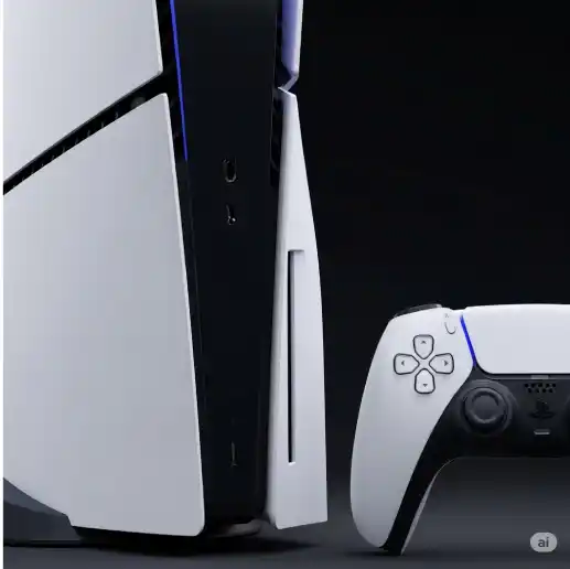 How the PS5 Revolutionizes Gaming with Its Innovative Features? 1 PS5 console and DualSense controller with sleek (1)