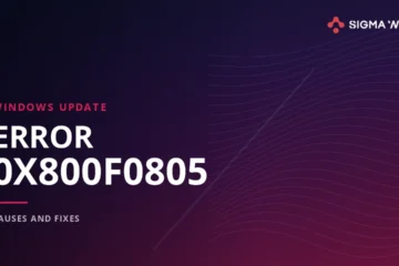 Windows Update error 0x800f0805 causes and fixes