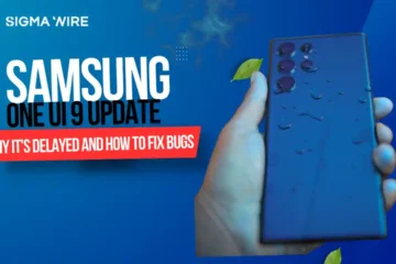 Samsung Galaxy S26 showing the One UI 9 software update screen