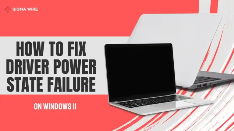 Windows 11 blue screen showing Driver Power State Failure error