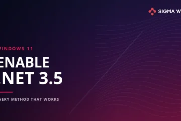 Enable .NET Framework 3.5 on Windows 11