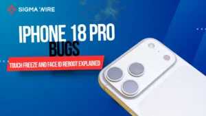 iPhone 18 Pro showing a frozen screen during use