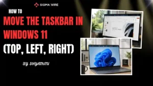 move taskbar windows 11