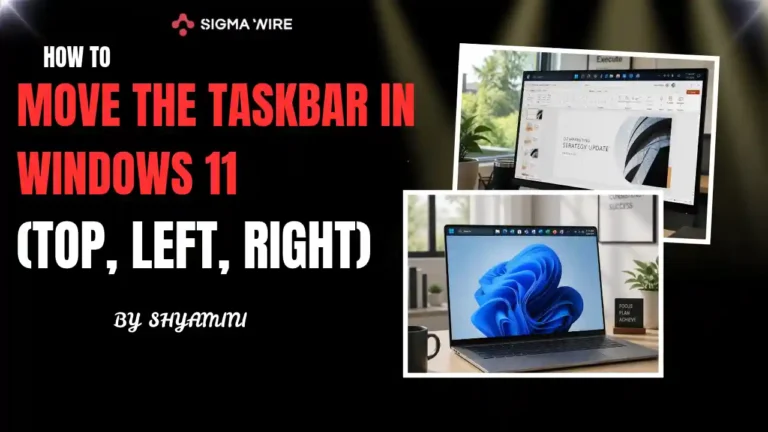 move taskbar windows 11