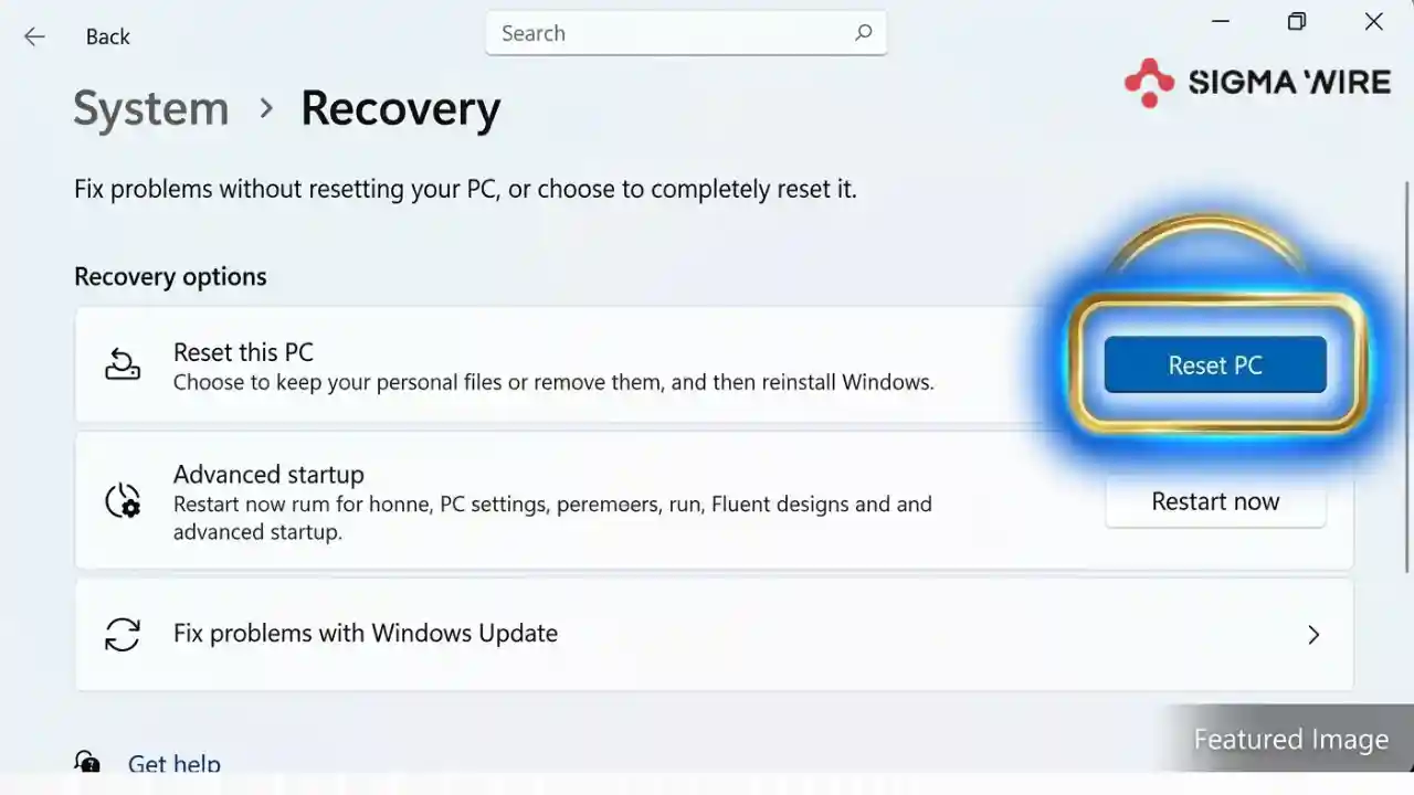 how to factory reset windows 11